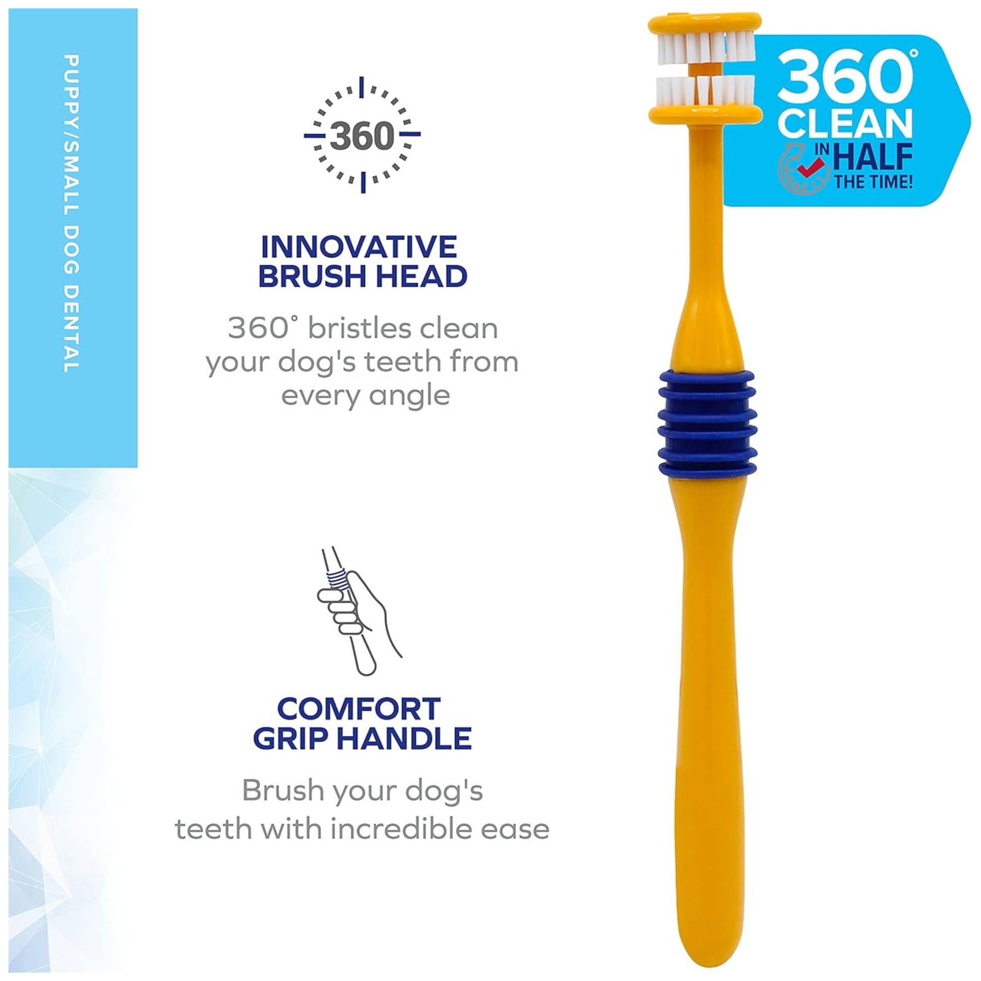 Arm and hammer toothbrush for puppies description