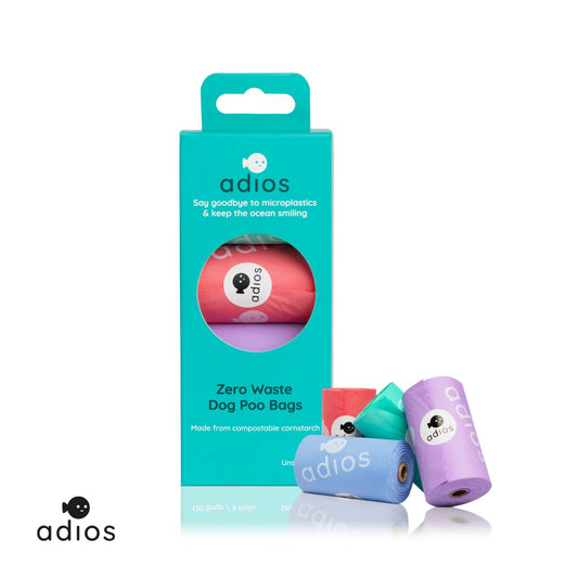 Adios Compostable & Biodegradable Dog Poo Bags
