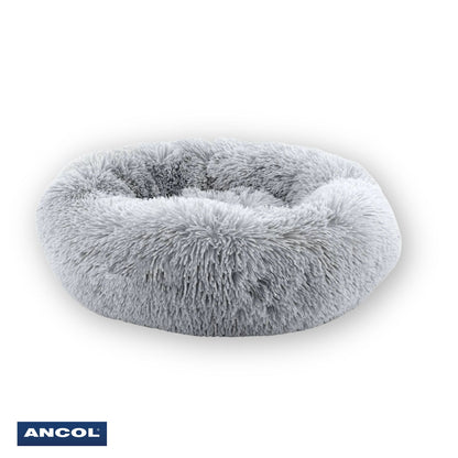 Ancol Plush Donut Dog Bed Grey Single