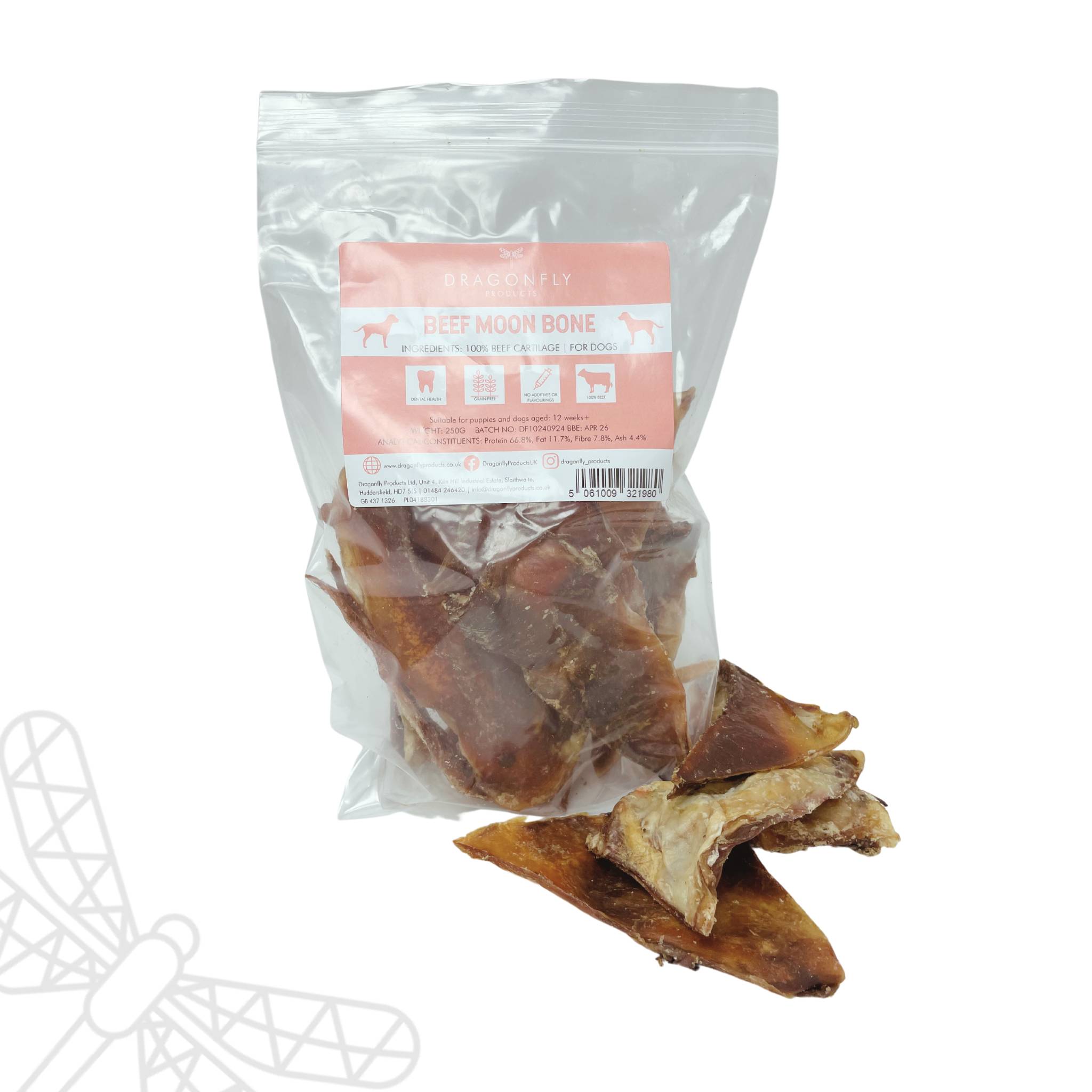 Moonbone Beef Beef Moon Bone Long Lasting Dog Chew | Dragonfly Products