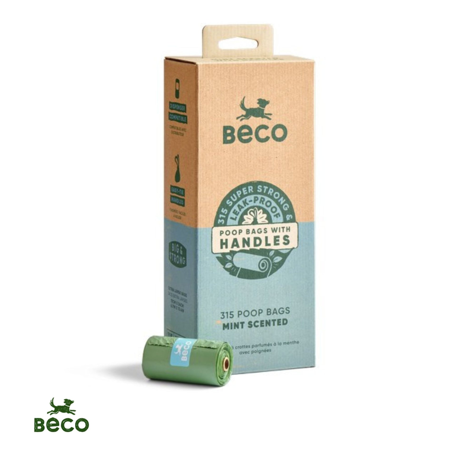 Beco mint scented poo bags 315 pack