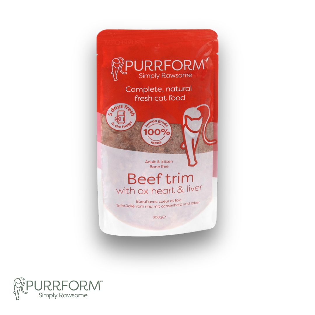 PurrForm Beef Trim with Ox Heart and Liver