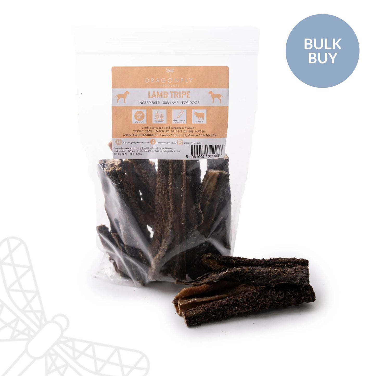 BULK BUY Lamb Tripe Sticks (1kg)