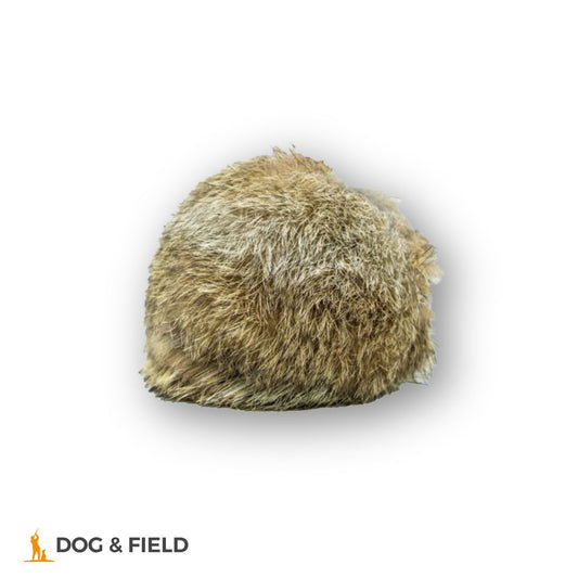 Dog & Field Rabbit Fur Dummy Ball