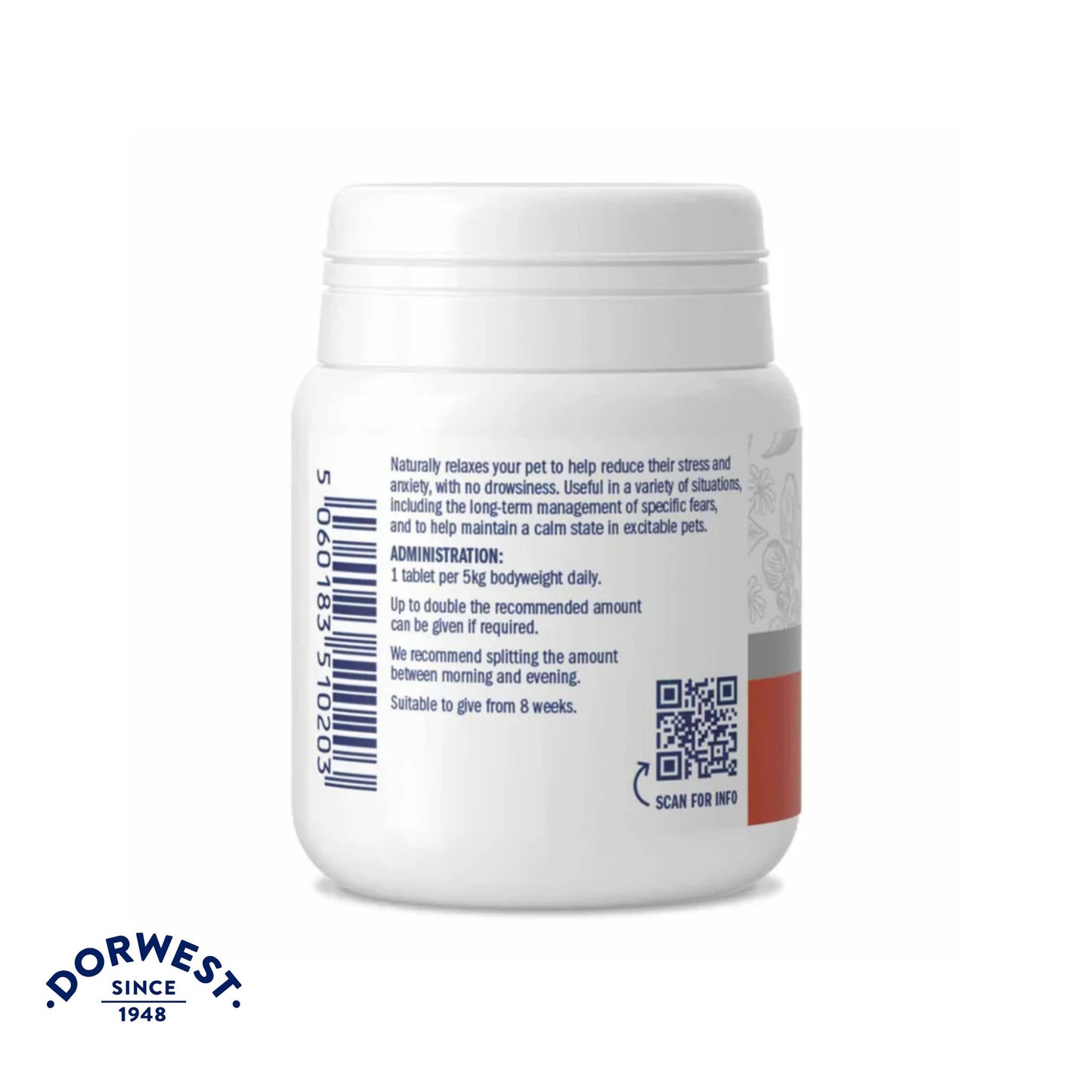 Dorwest Herbs Scullcap and Valerian Tablets