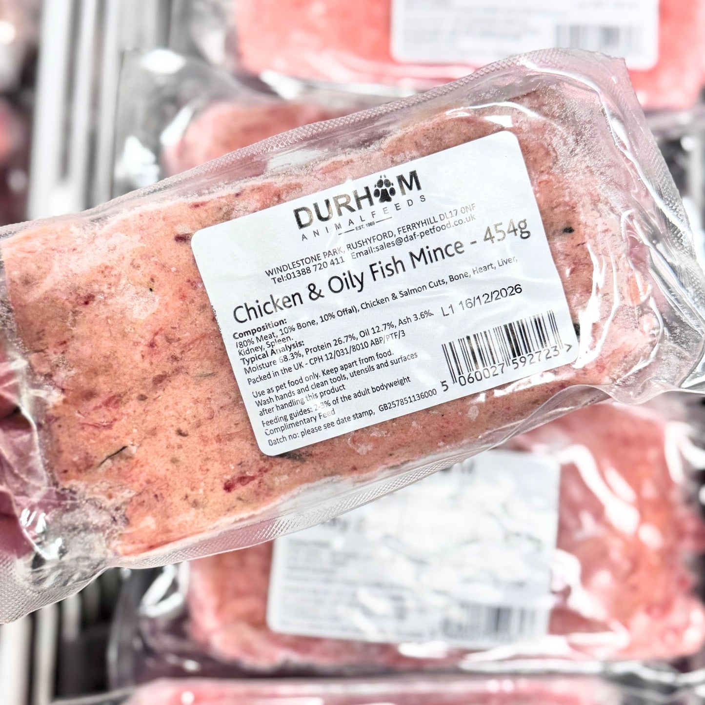 Durham Animal Feeds Chicken & Oily Fish Mince