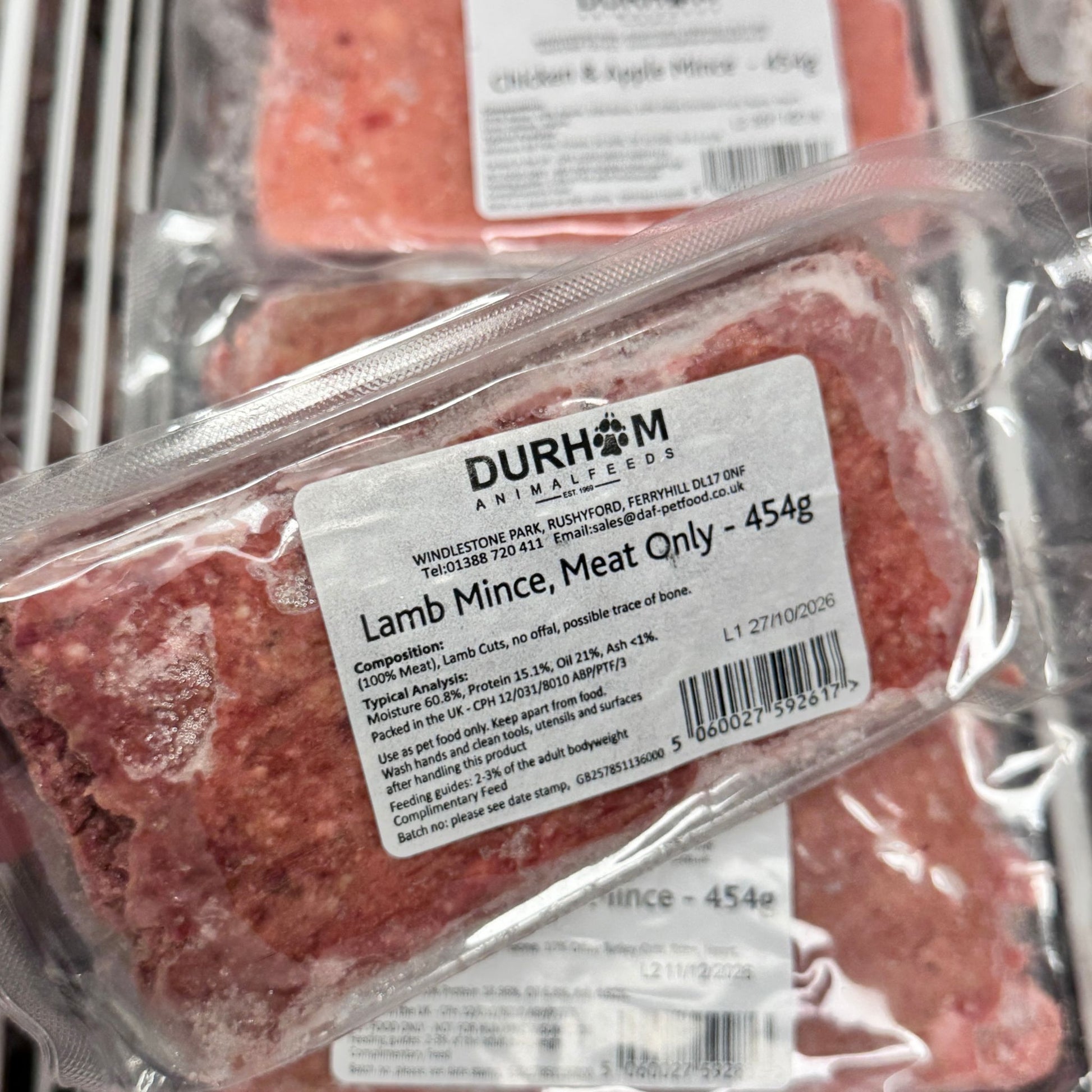 Durham Animal Feeds Lamb (Meat Only) Mince