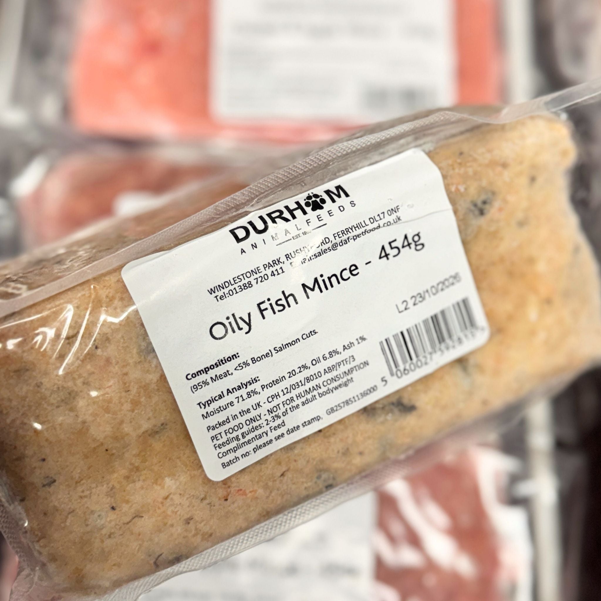 Fish Mince Example DAF Oily Fish Mince Raw Dog Food | Dragonfly Products
