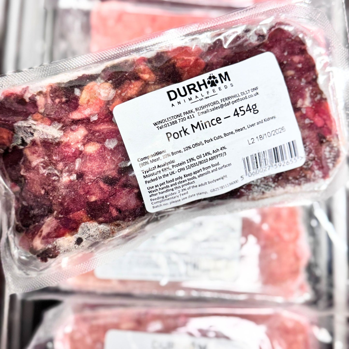 Durham Animal Feeds Pork Mince