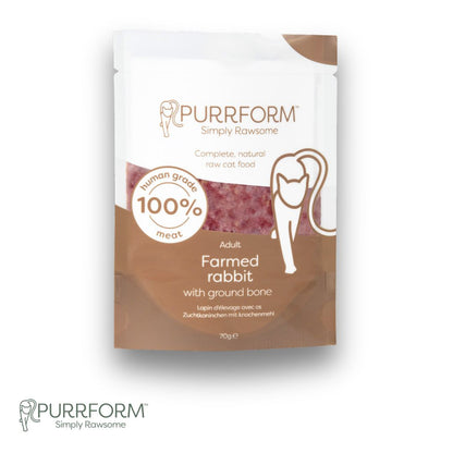 PurrForm Farmed Rabbit with Ground Bone