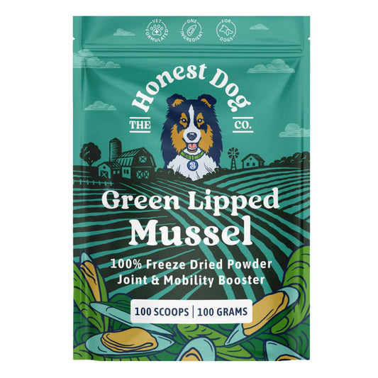 Honest Dog Green Lipped Mussel Powder packet front