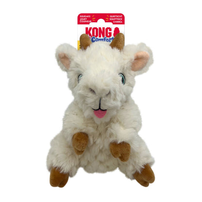 KONG Comfort Tykes goat dog toy with label