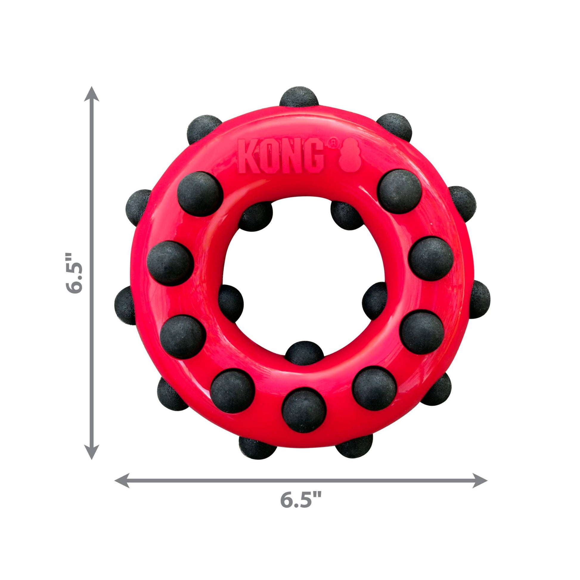 DIMENSIONS OF LARGE KONG DOTZ CIRCLE TOY