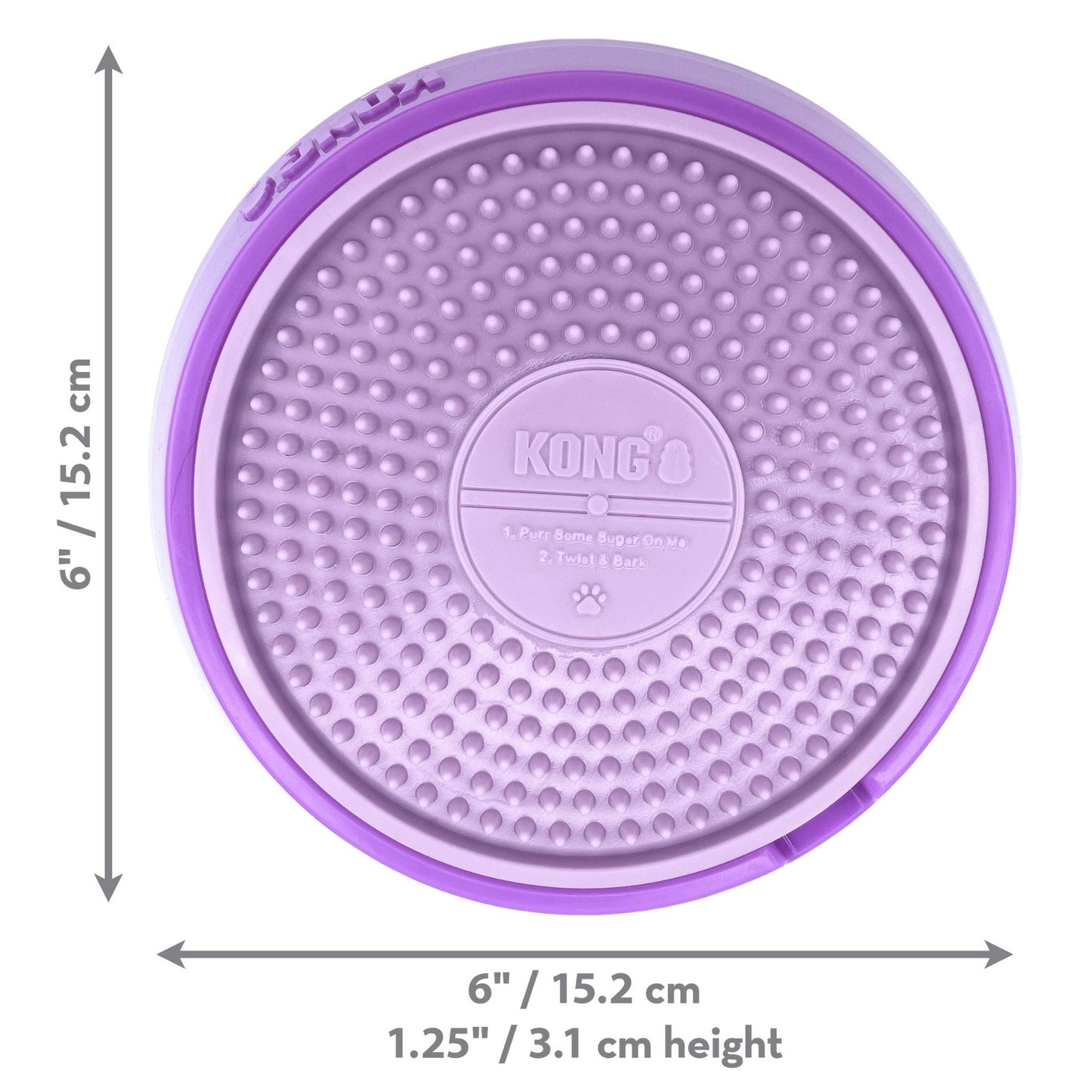 KONG LICK SPINZ SMALL DIMENSIONS