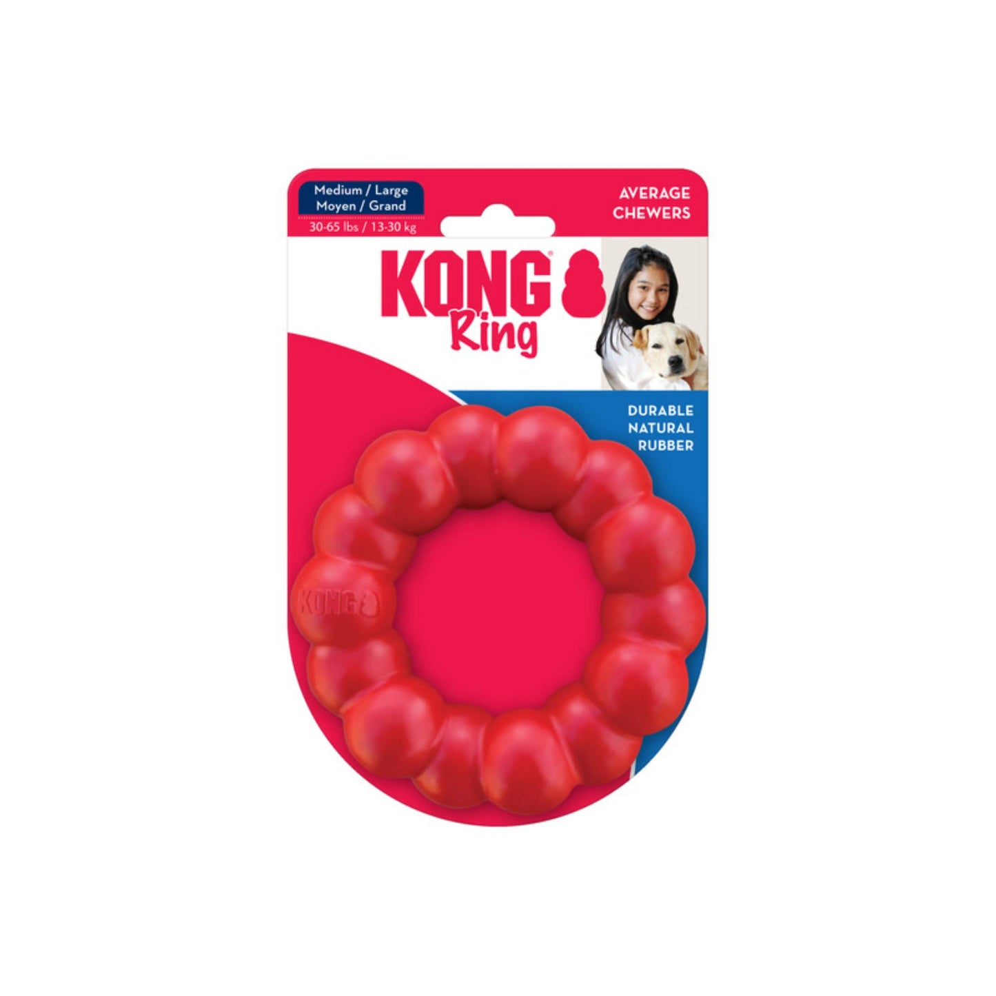 KONG Ring dog toy with label