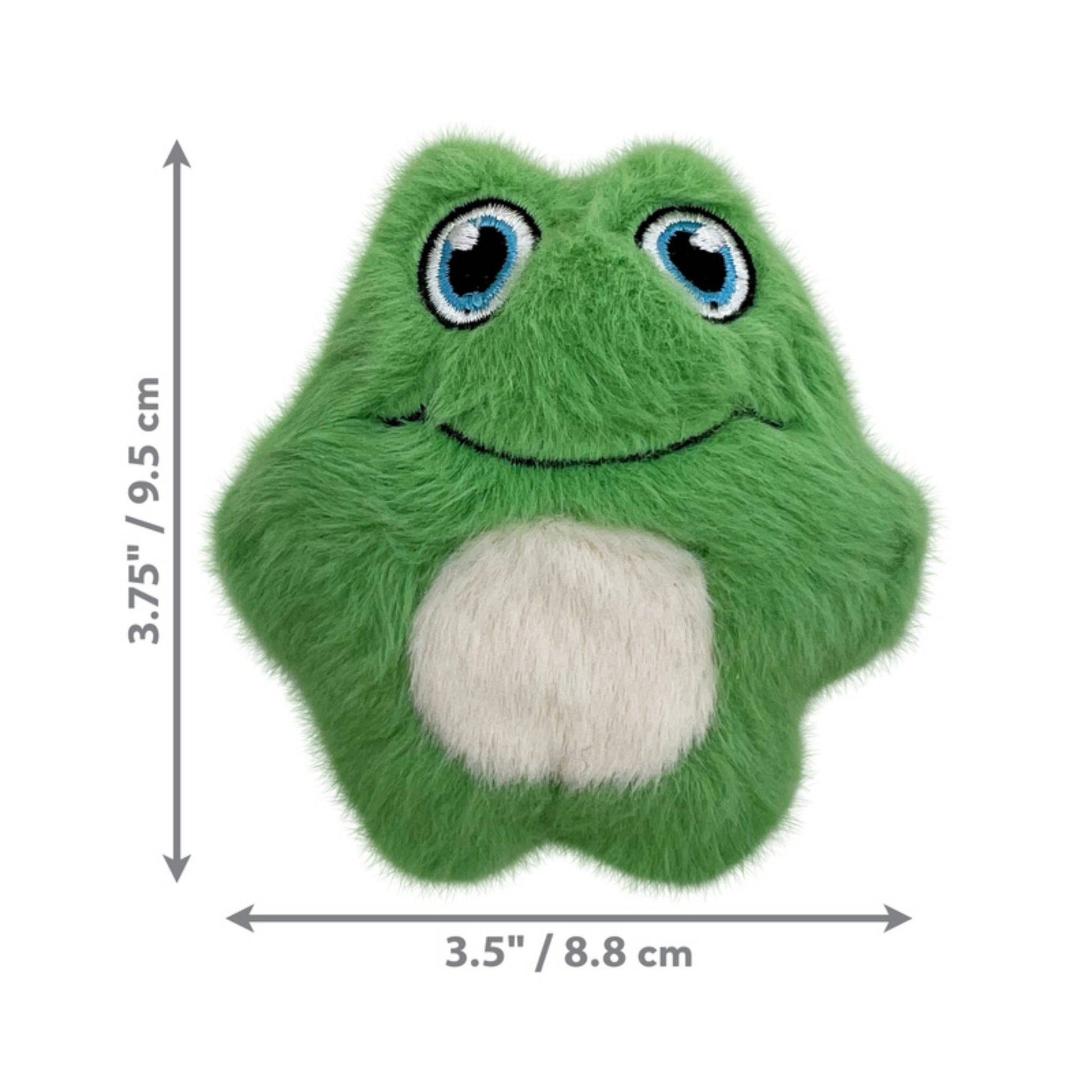 KONG SNUZZLE FROG DOG TOY DIMENSIONS