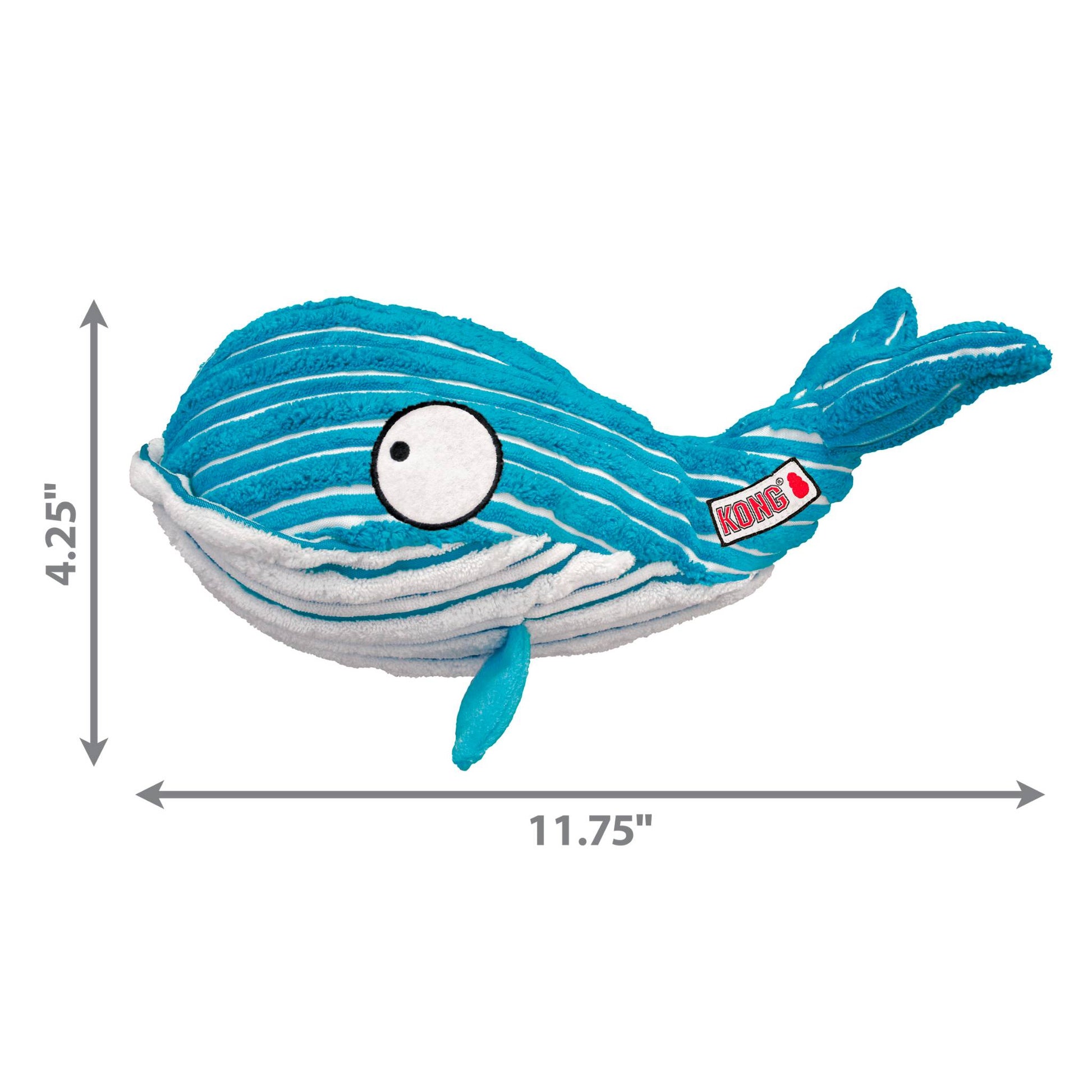 kong soft whale toy measurements