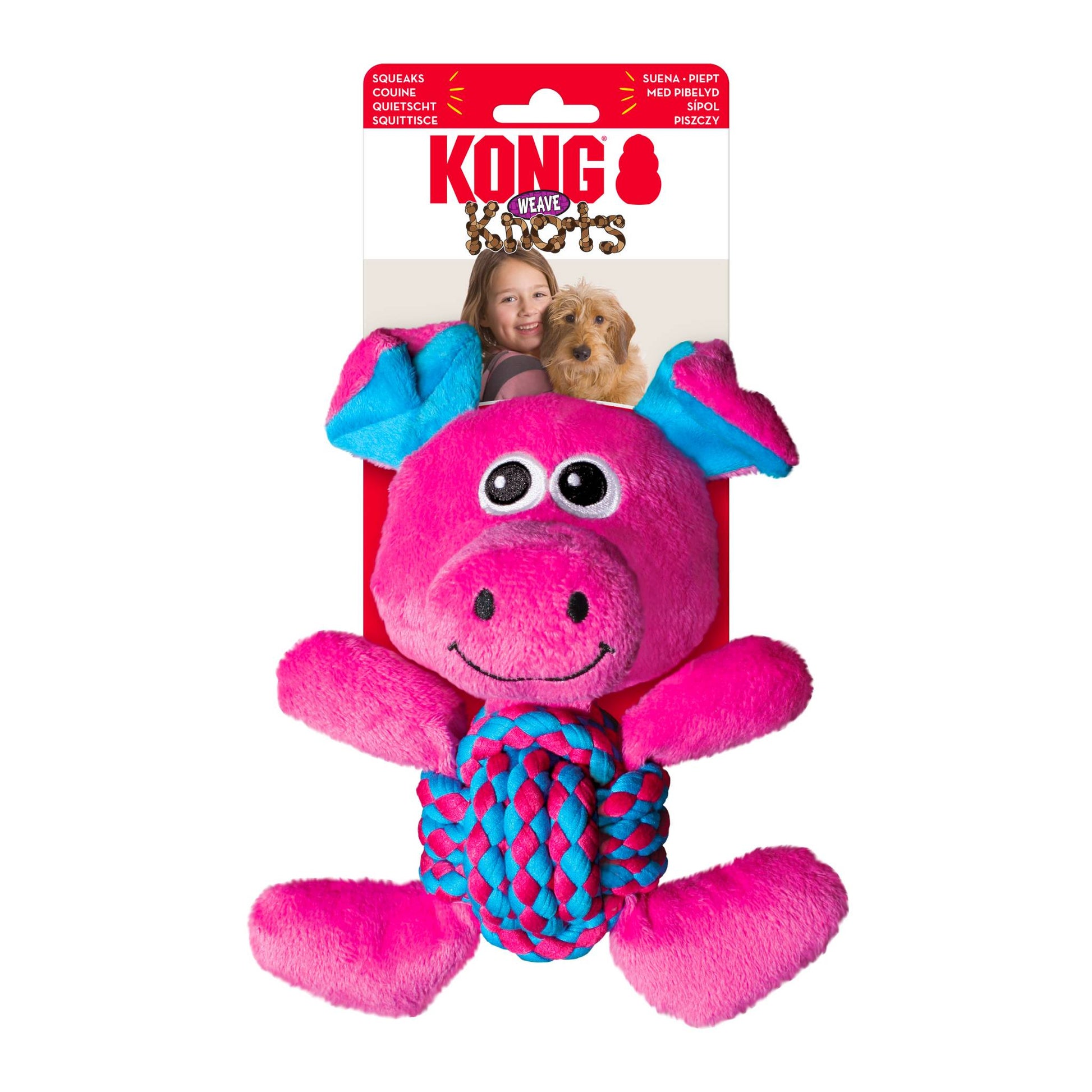 KONG pink soft pig
