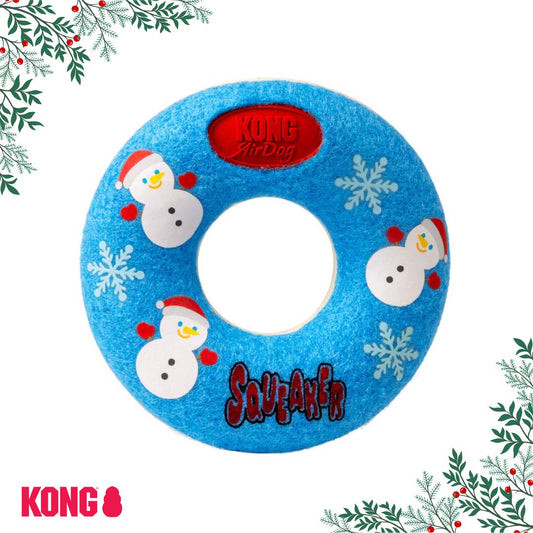 KONG Holiday Airdog Squeaker Donut