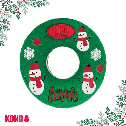 KONG Holiday Airdog Squeaker Donut