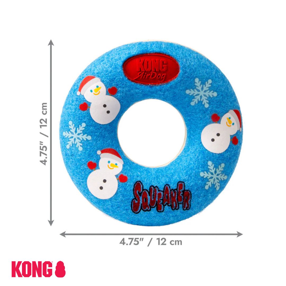 KONG Holiday Airdog Squeaker Donut