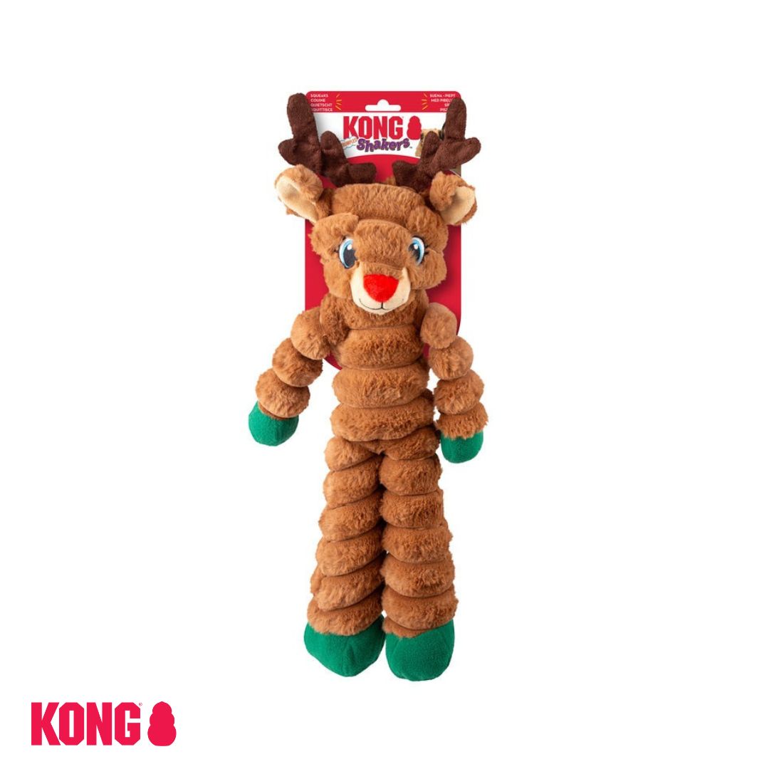 KONG Holiday Shakers Crumples Reindeer