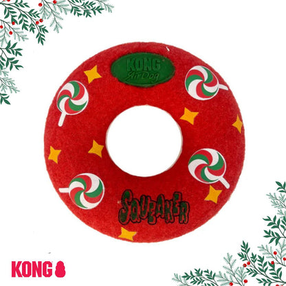 KONG Holiday Airdog Squeaker Donut