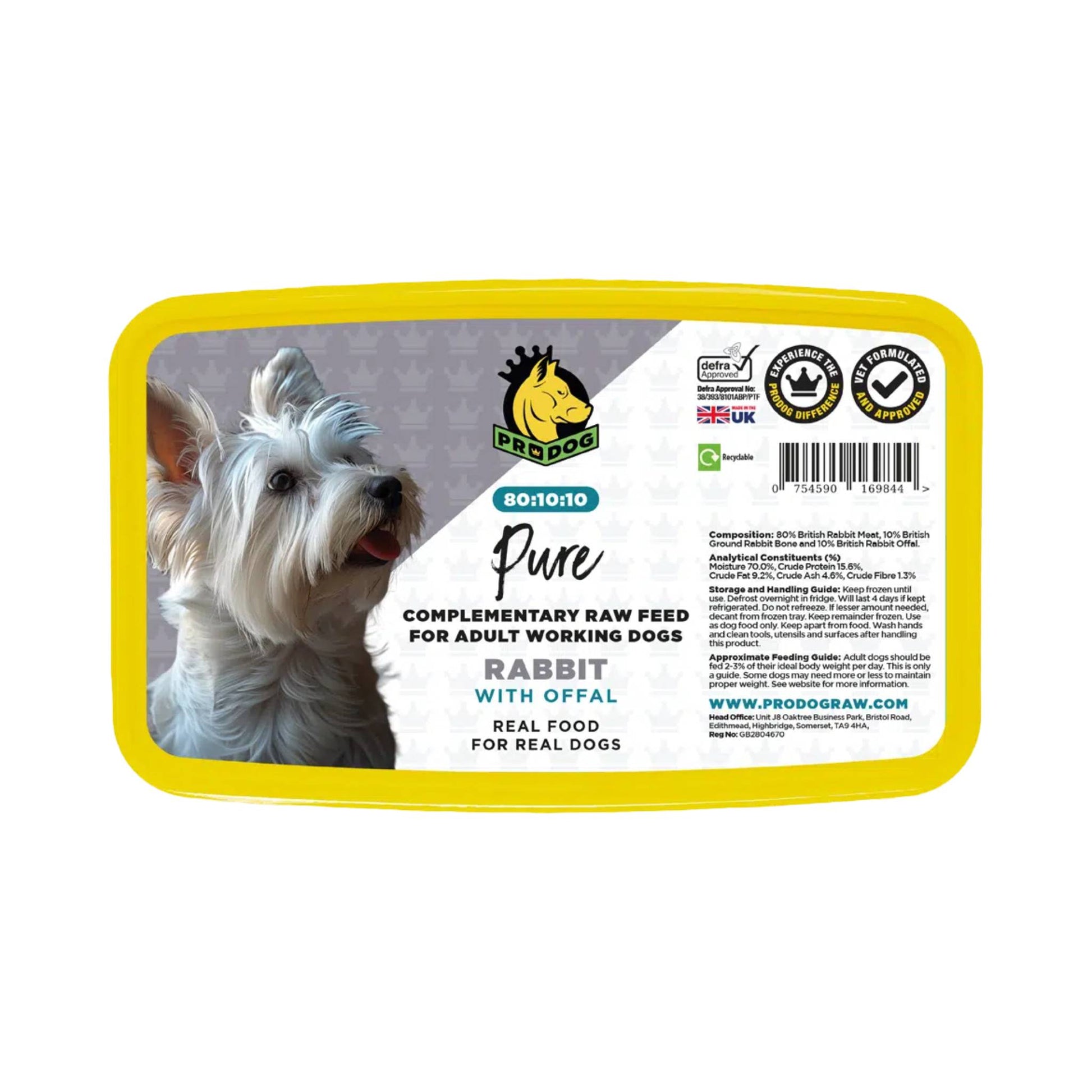PRODOG RAW RABBIT RAW DOG FOOD