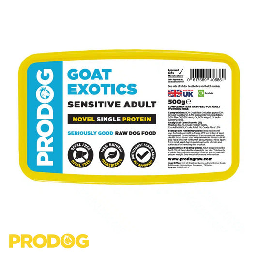 ProDog Raw Goat Exotics Complete dog food