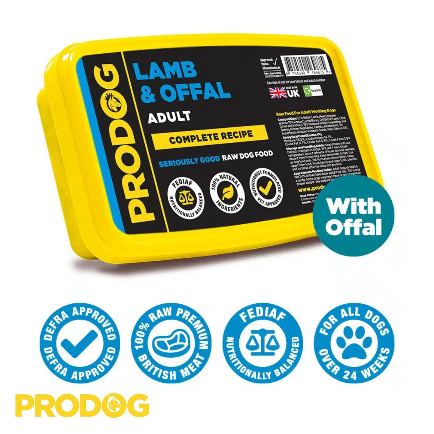 ProDog Raw Lamb & Offal Complete