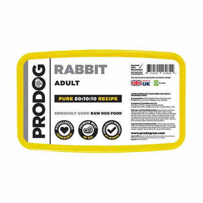 ProDog Raw Pure Rabbit 80/10/10