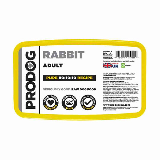 ProDog Raw Pure Rabbit 80/10/10