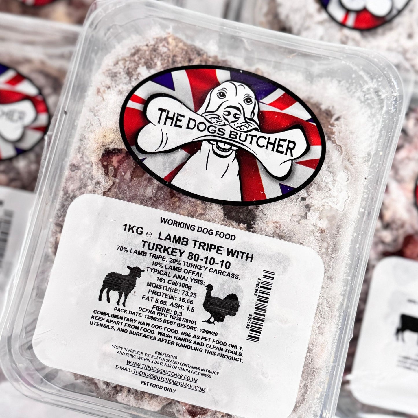 The Dogs Butcher Lamb Tripe and Turkey