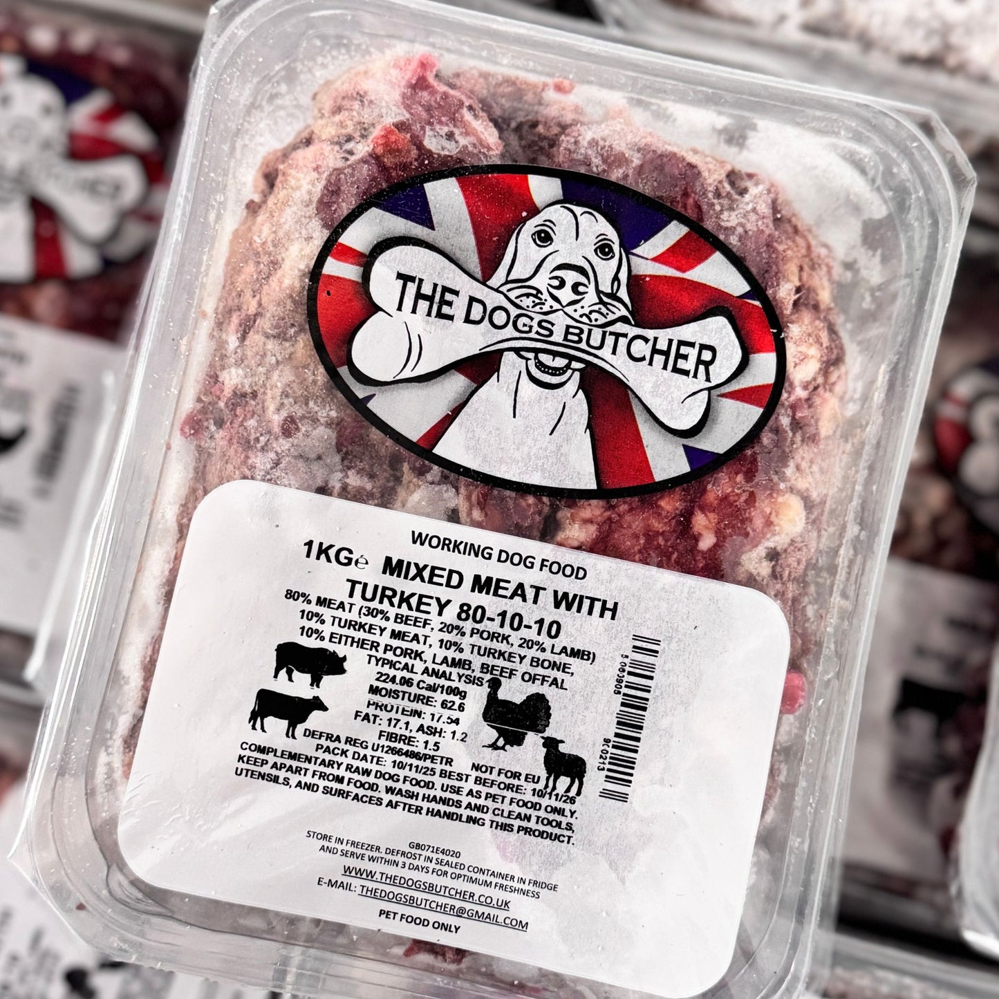 The Dogs Butcher Mixed Meat with Turkey