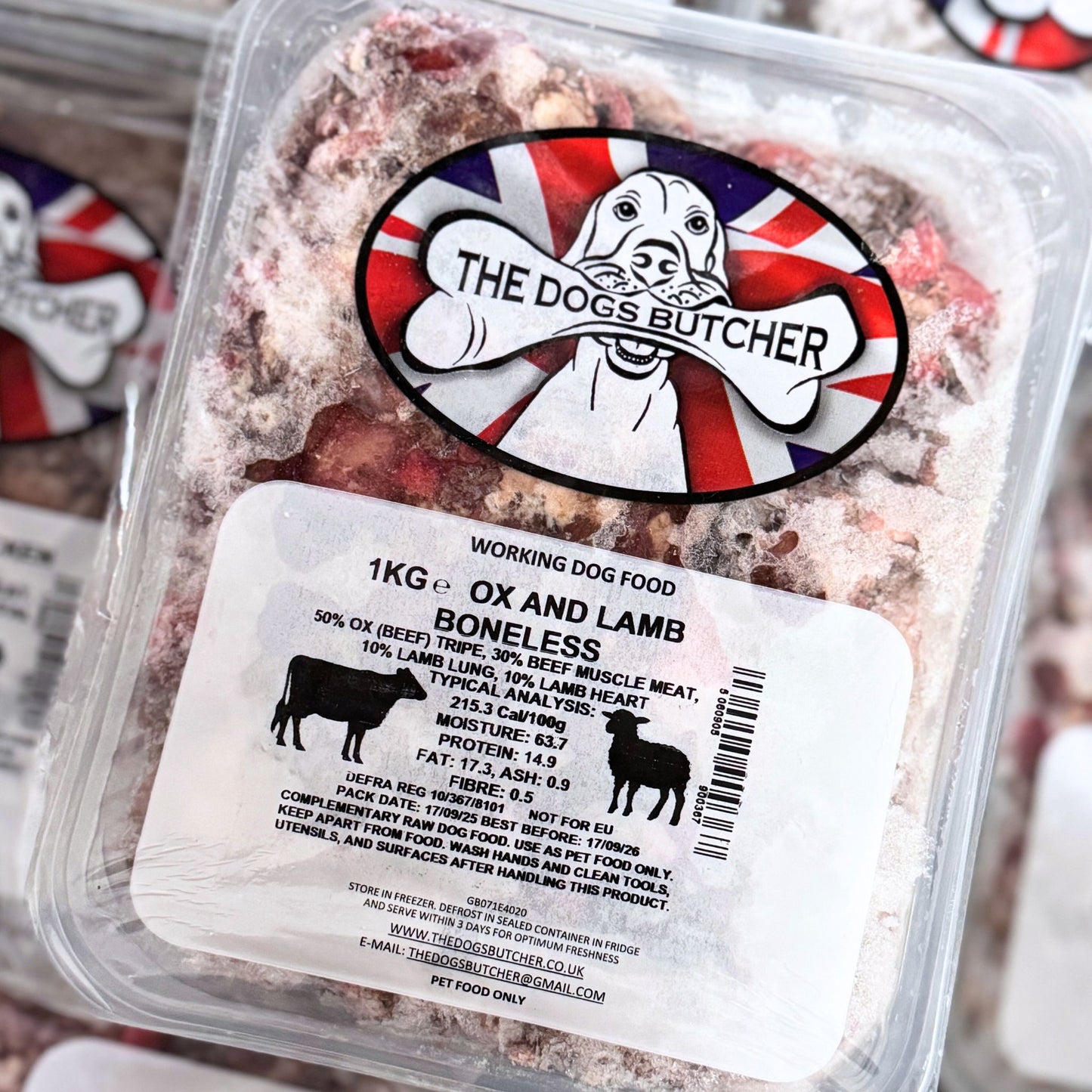 The Dogs Butcher Ox and Lamb Mince (Boneless)