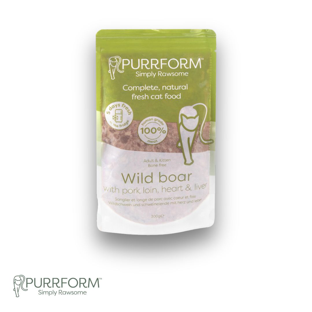 PurrForm Wild Boar and Pork Loin with Heart and Liver
