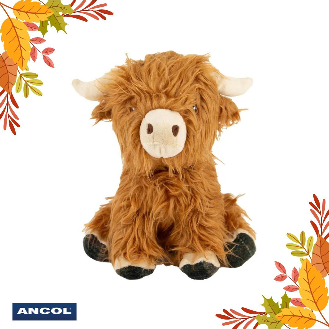 Ancol Heritage Fergus Highland Cow Dog Toy
