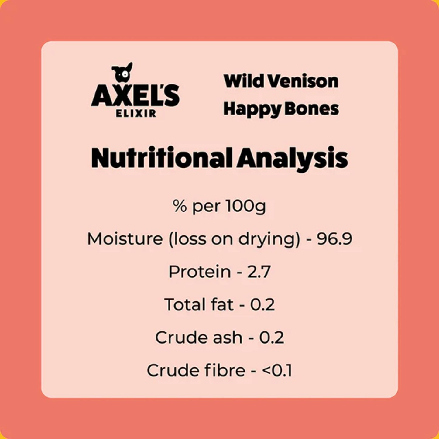 Axels Elixir Venison Bones Data