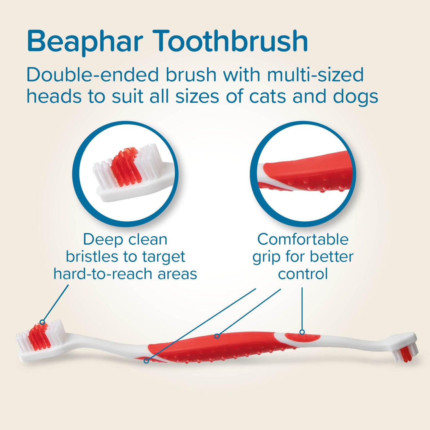 Beaphar Double-Ended Toothbrush