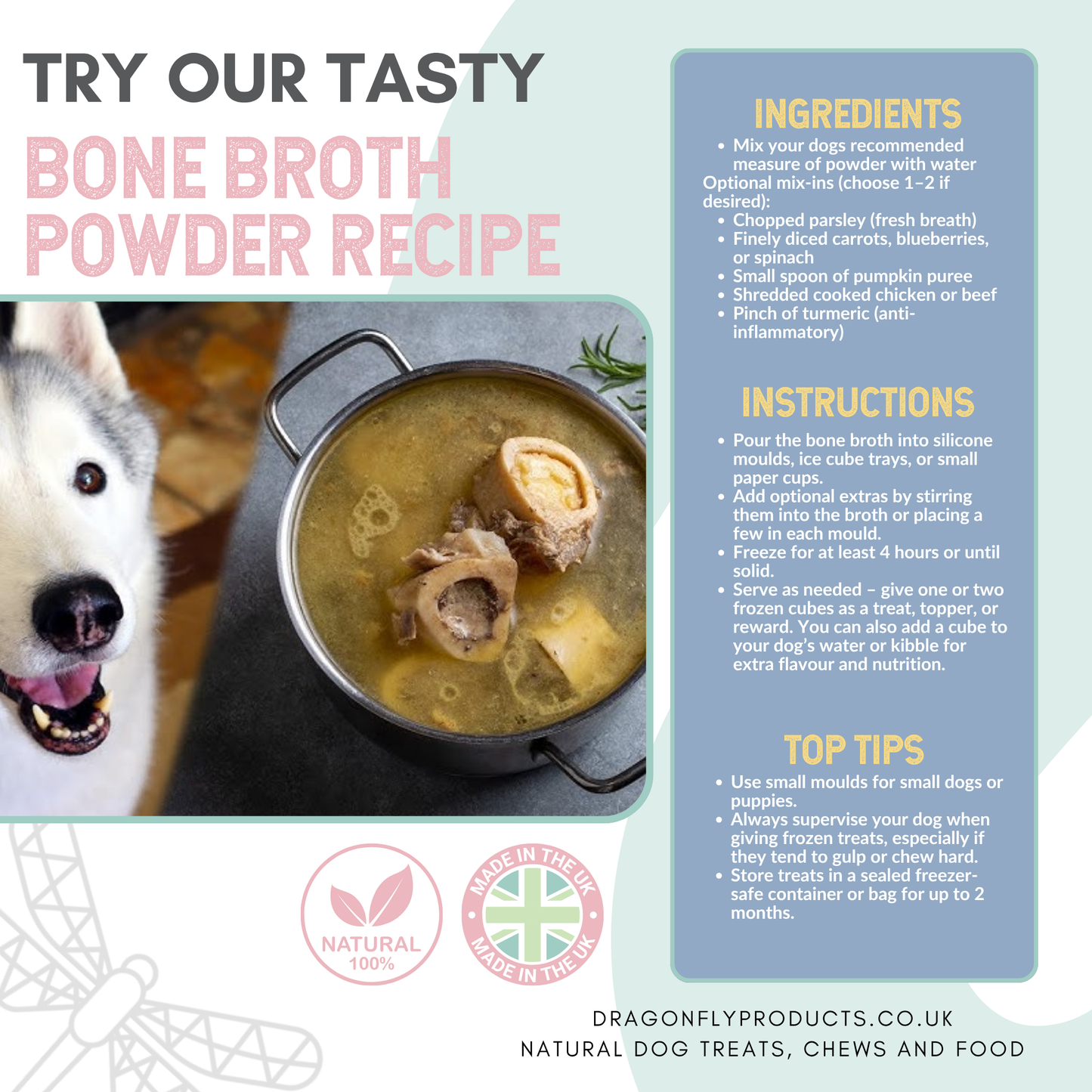 BONE BROTH AND ICE CUBE TRAY RECIPE
