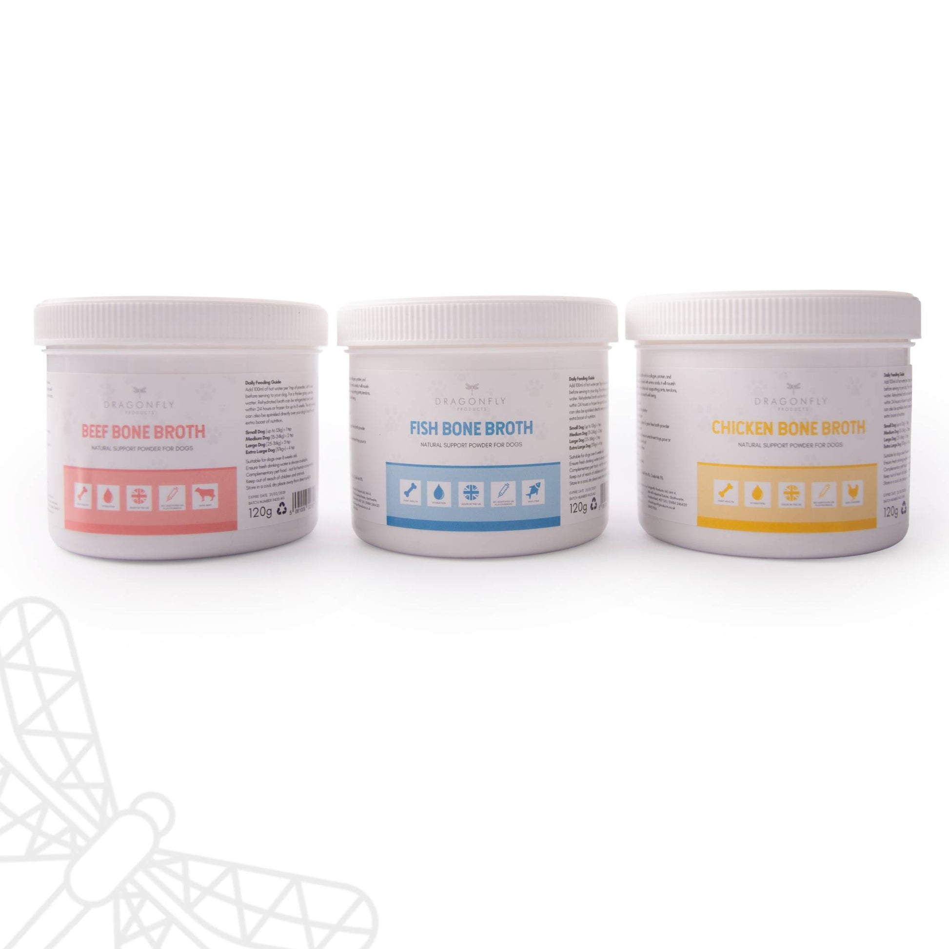 Bone Broths for dogs tubs