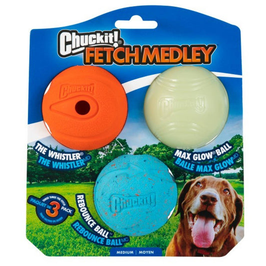 chuckit! fetch medley assorted balls