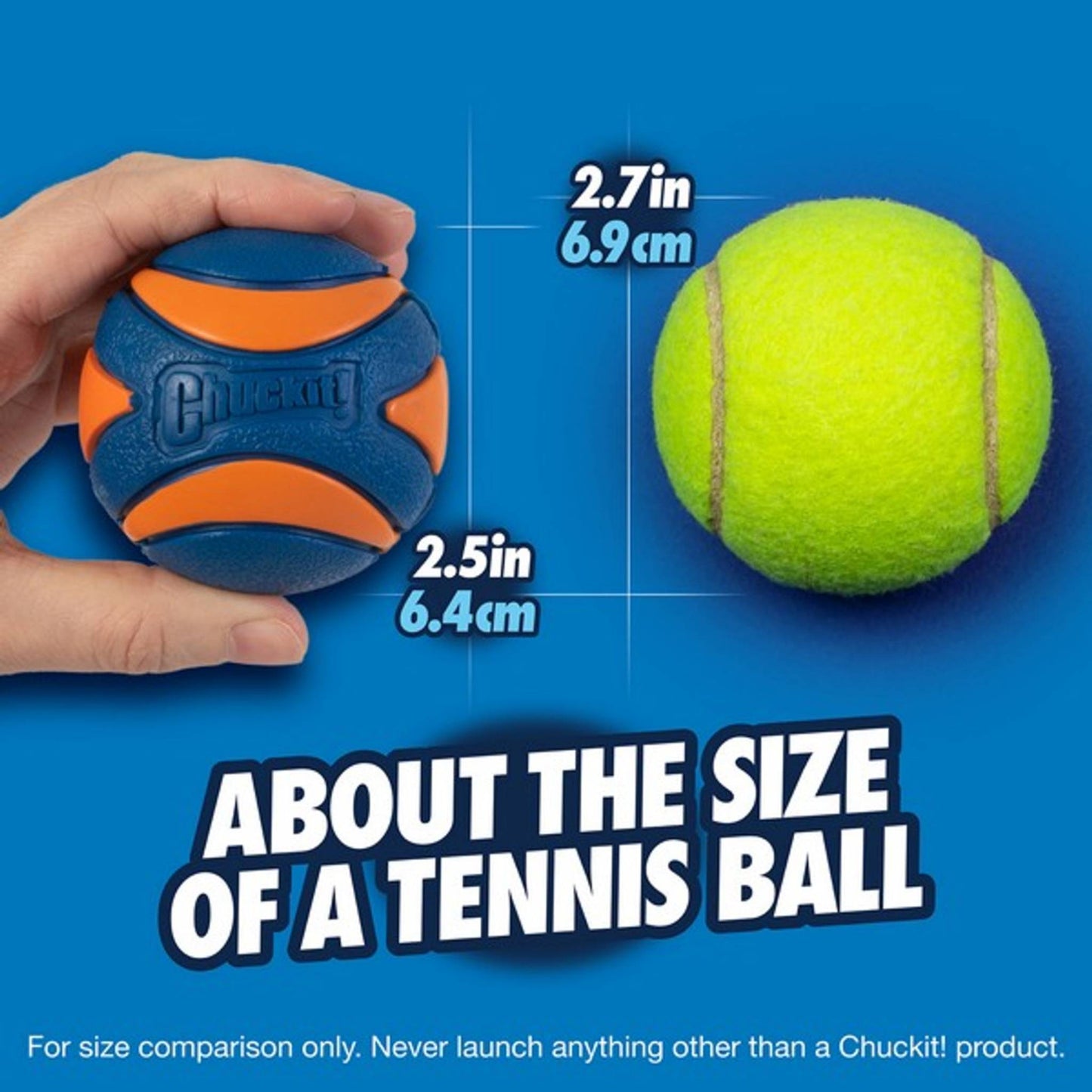 Chuckit! ultra squeaker ball medium size