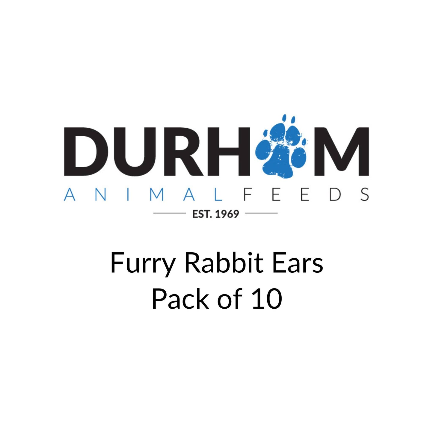 Durham Animal Feeds Frozen Raw Furry Rabbit Ears