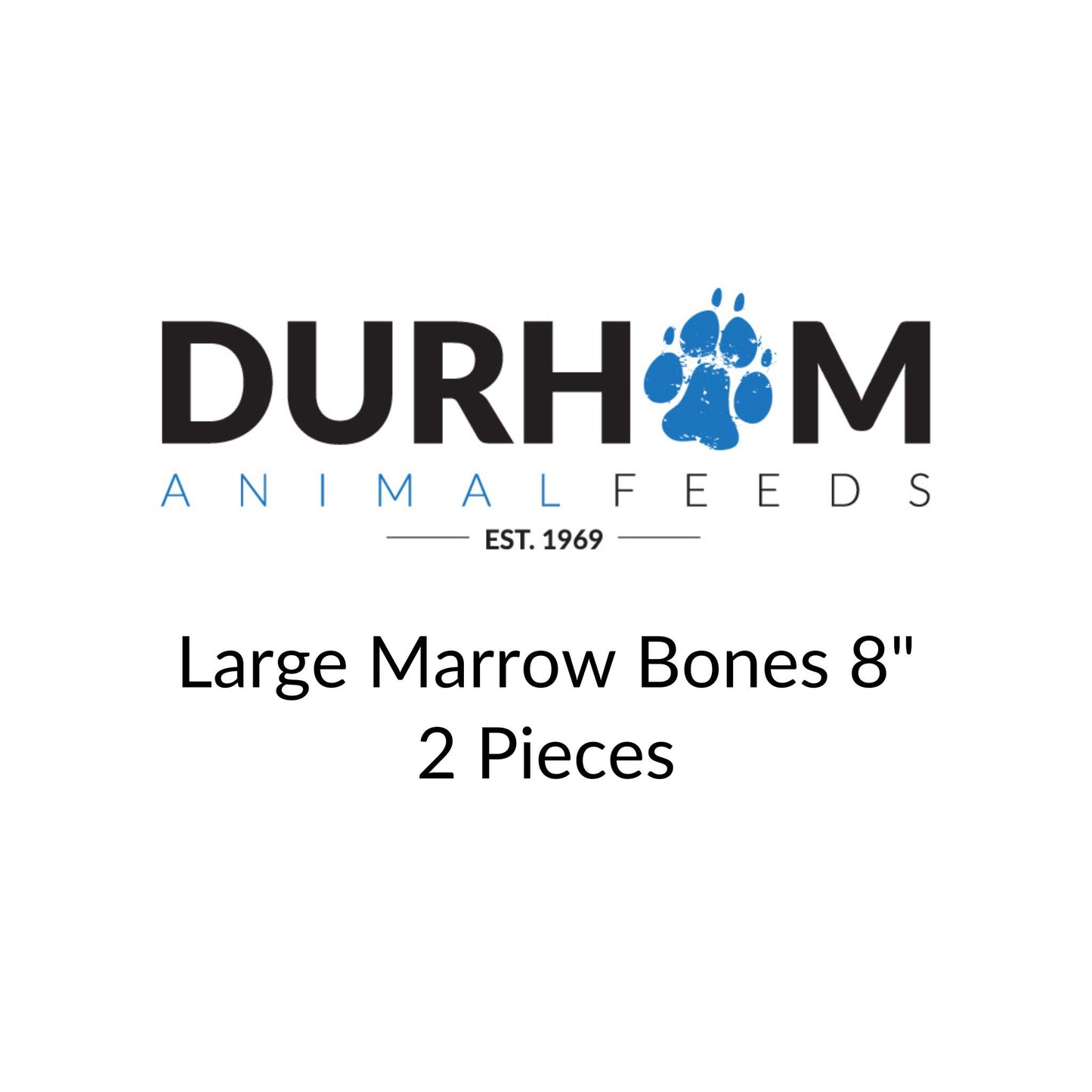 Durham Animal Feeds Frozen Large Marrow Bones 8"