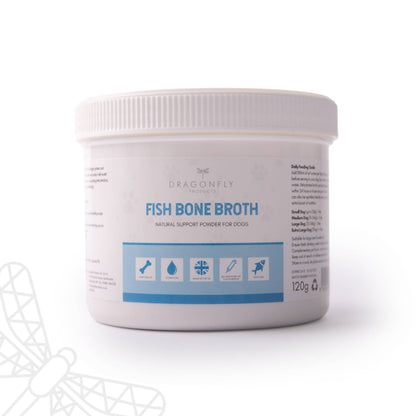 Fish Bone Broth for dogs tub