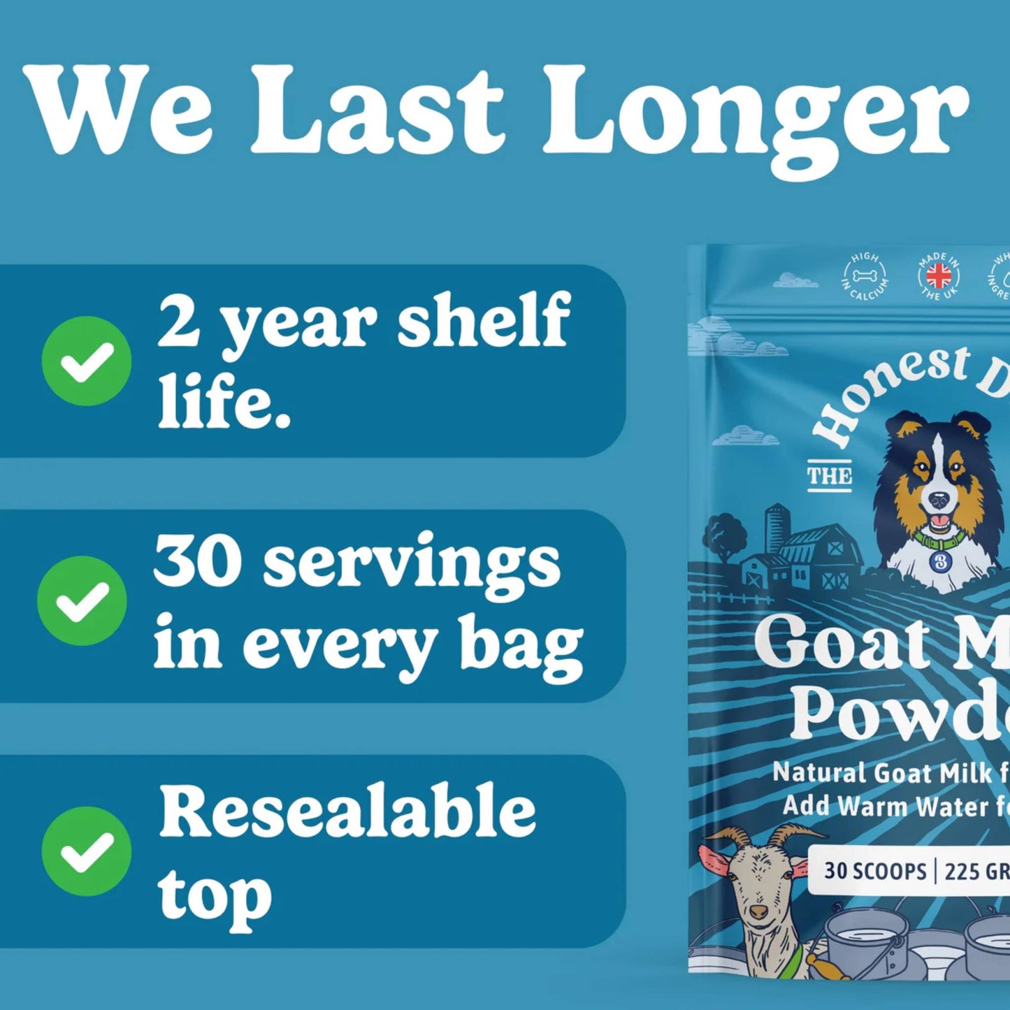 honest dog co goat milk powder packet servings