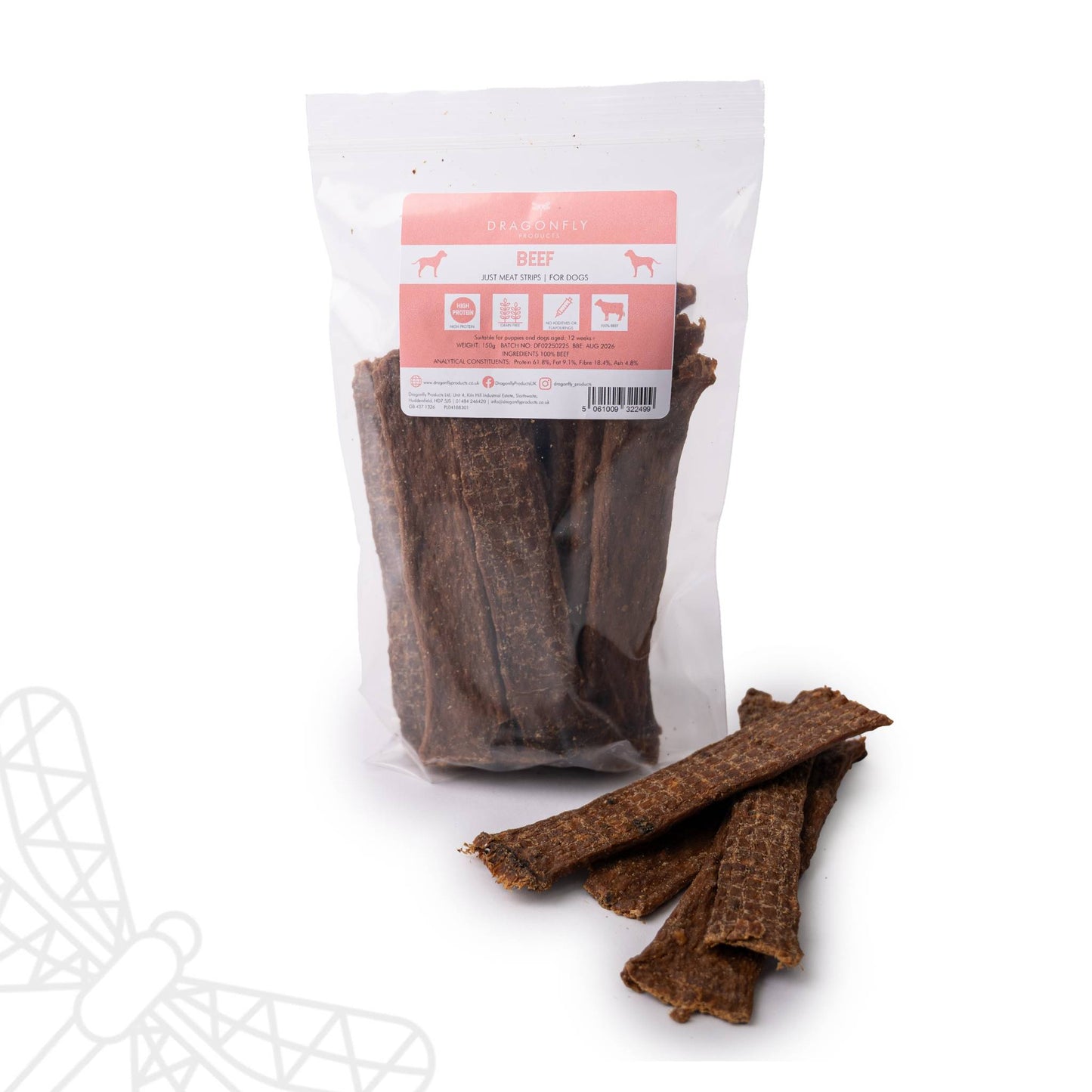 Beef 100% meat strips dog chew