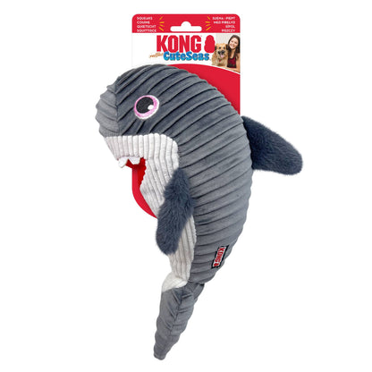 kong cuteseas whale rufflez toy with label