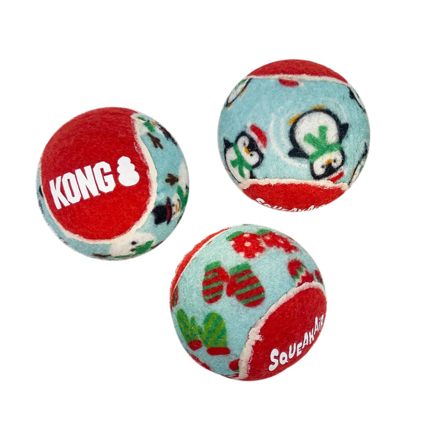 KONG CHRISTMAS DOG TOY BALLS